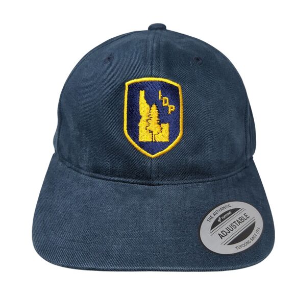 IDP Idaho Strapback Hat Blue One Size Adjustable The Classics Yupoong - Picture 1 of 8